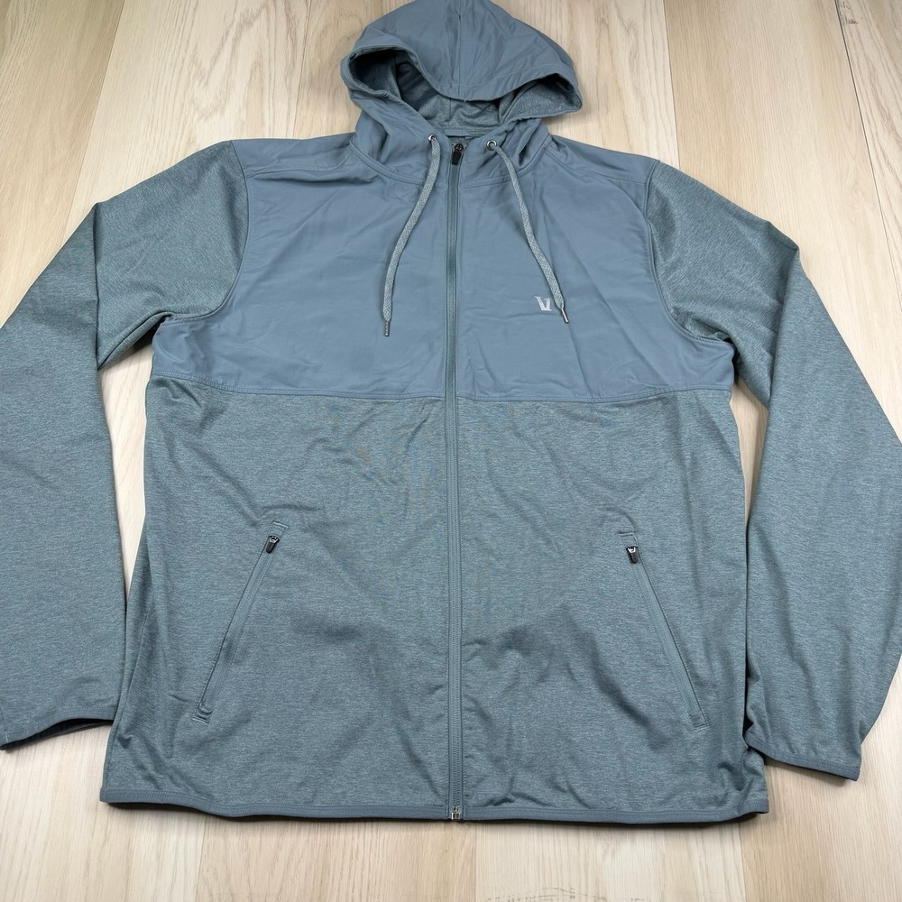 Vuori Sunday Element Jacket Full Zip Hoodie Running Athletic Men's Size XL Blue